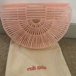 Cult Gaia Acrylic Ark Bag in Pink